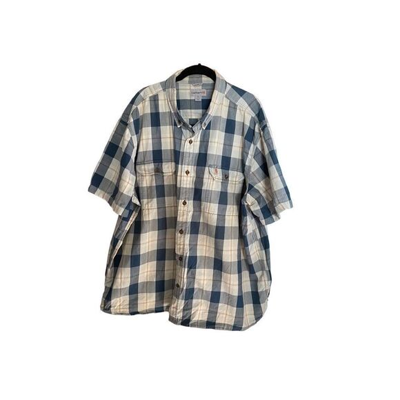Carhartt men’s plus size plaid button down shirt size 3X - Picture 2 of 5